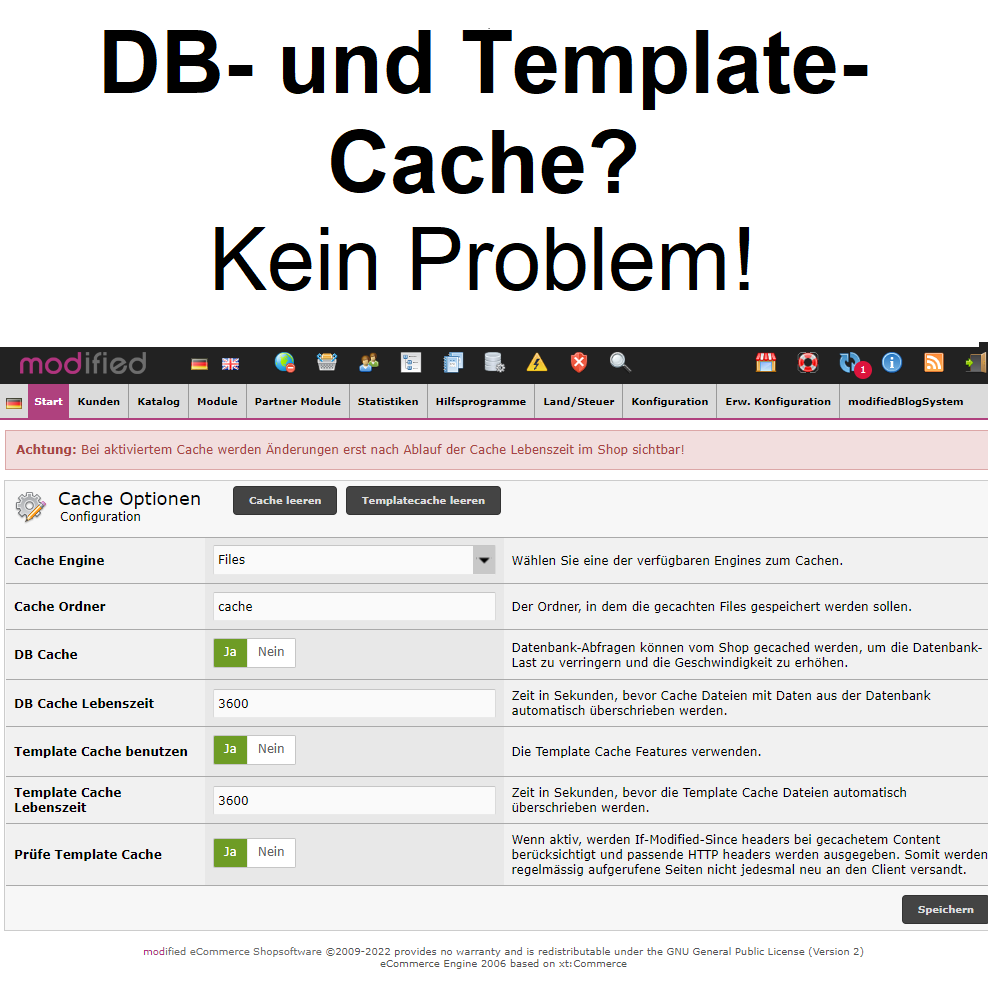 DB- und Template-Cache